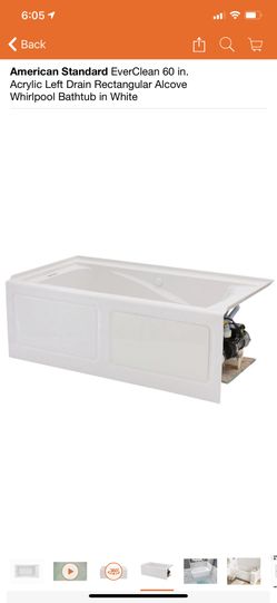 American standard 60”x32” jacuzzi