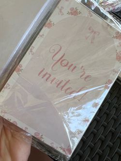 Baby shower invitation/game cards