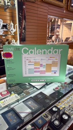 Skylight Calendar 15” Touchscreen Smart Calendar – White – Family Organizer