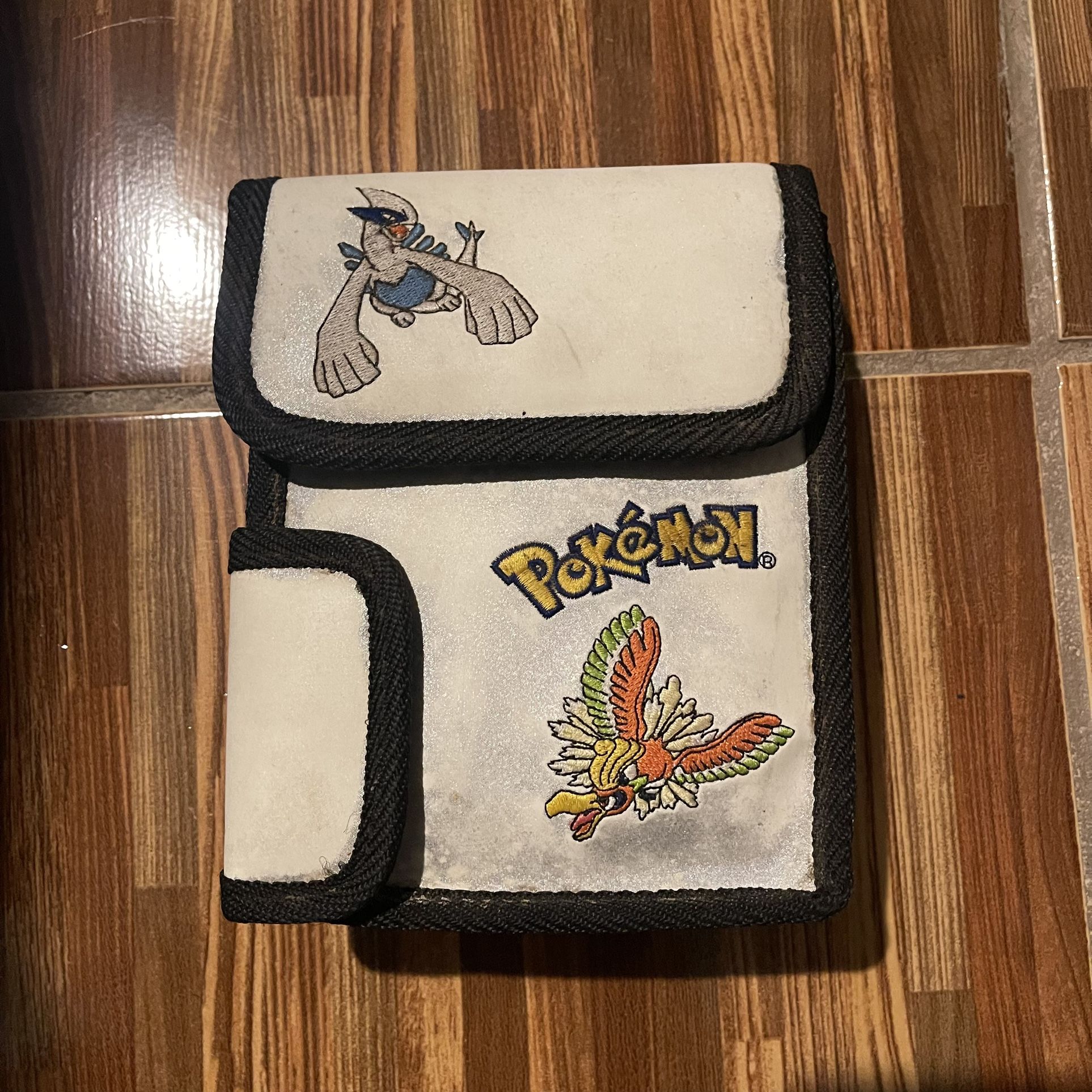 Pokemon Gameboy Color Silver Carrying Case Lugia and Ho-Oh Nintendo Bag. VINTAGE