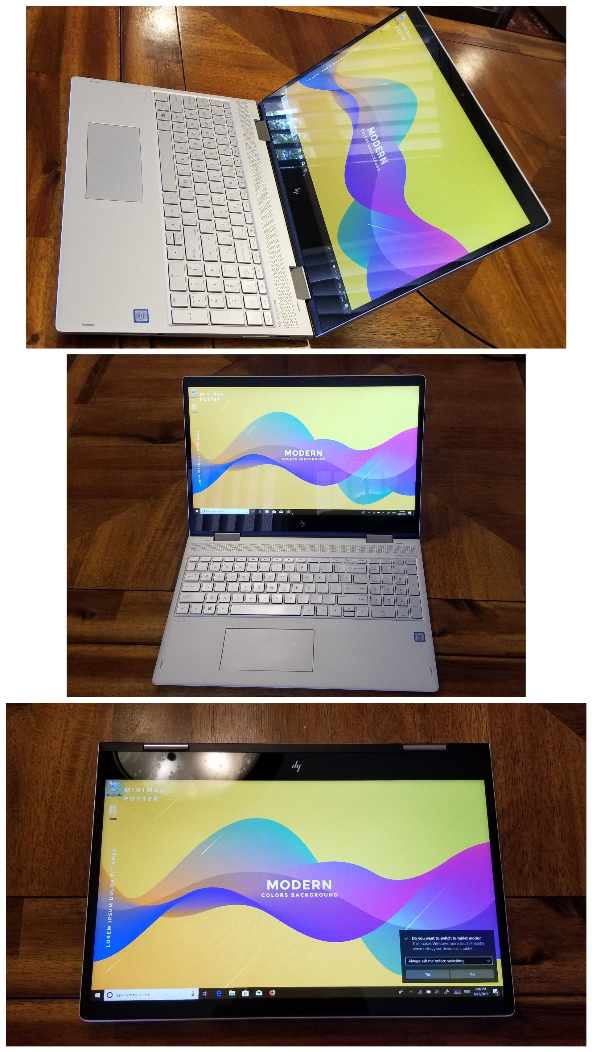 HP Envy x360 touch 15" 2-in-1 Laptop (i7 + 16GB RAM)