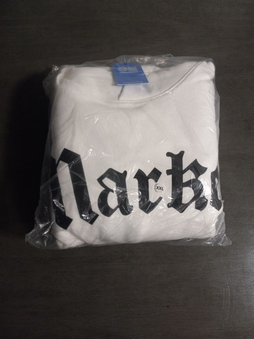 Market Hoodie Mens Size 2xl White And Black New With Tags Exclusive