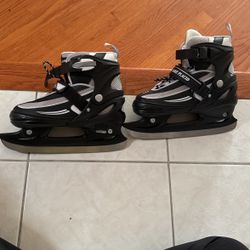Black and Gray Ice Skates Size US 5-8