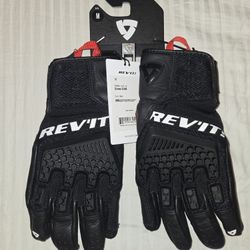 REV'IT! Gloves Dune Black Men's Medium (NWT)
