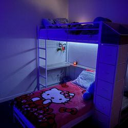 Bunk Bed With Loft Table 