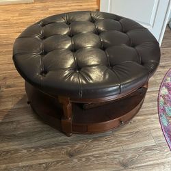 padded ottoman 