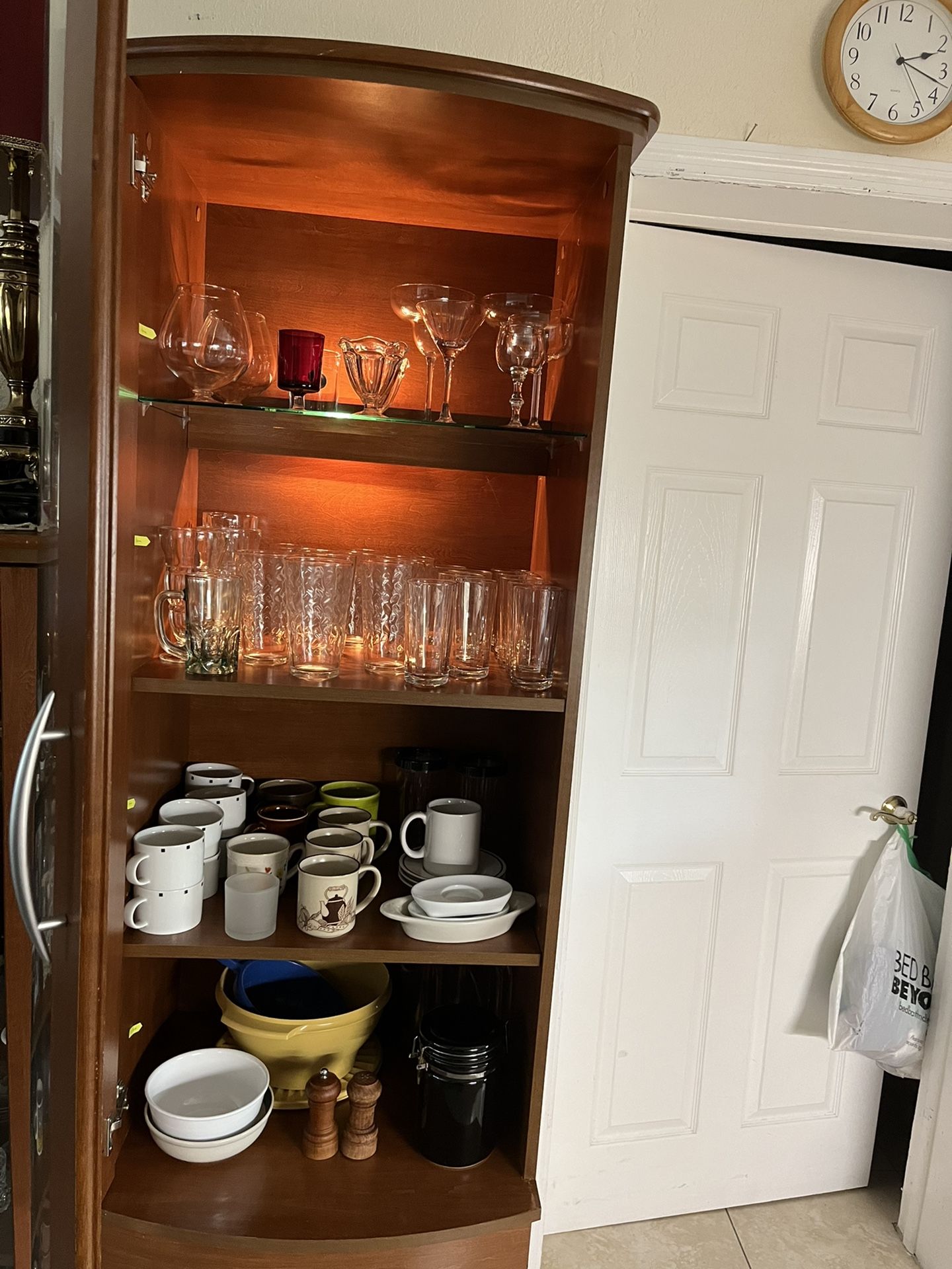 Cabinet with 107 items  $148