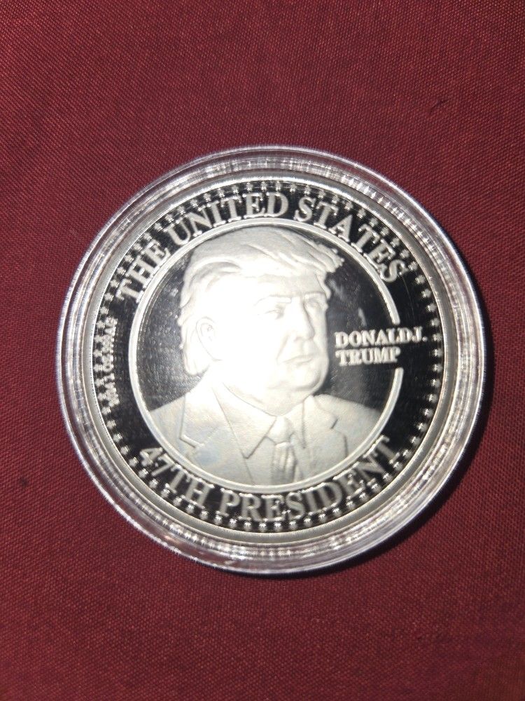 1oz FINE SILVER "47TH PRESIDENT TRUMP" COINS