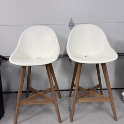 IKEA White Bar Stools (Set of 2)