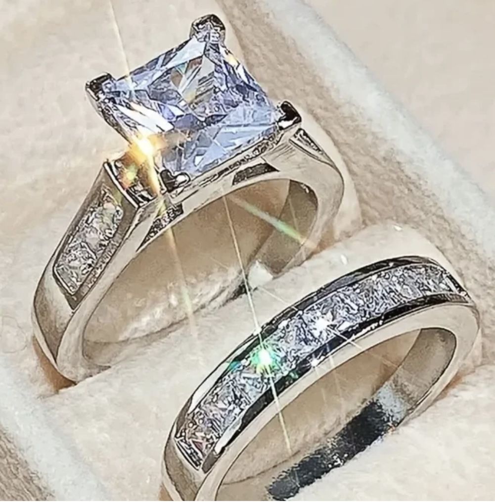 Lab Created CZ Diamond Ring Size 5, 6, 7, 8, 9, 10, 11, Or 12