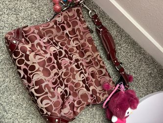 Coach Carly Signature Optic Hobo Bag