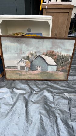 Barn canvas painting