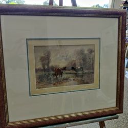 VINTAGE FRAMED WATERCOLOR