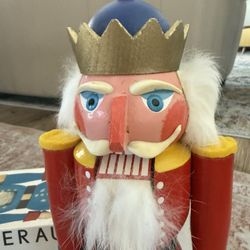 VERO ERZGEBIRGISCHER NUSSKNACKER AUS SEIFFEN CHRISTMAS NUTCRACKER VINTAGE 14" 