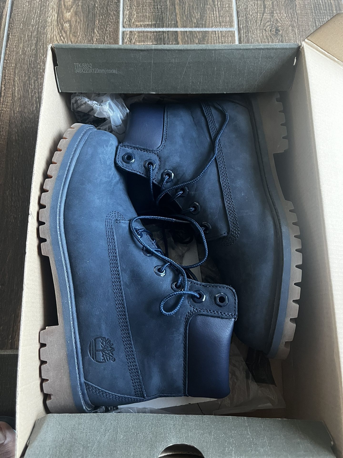 Navy Timberlands Boots
