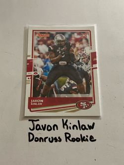 Javon Kinlaw Washington Commanders DT Donruss Rookie Card.