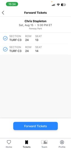 Chris Stapleton concert tickets 08/15