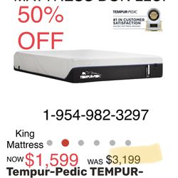 King Queen Size Tempurpedic ProAdapt,  ProBreeze,  LuxeBreeze Mattress  Pro Breeze /Luxe Adapt /Pro Adapt /Adapt /cloud /Tempur pedic contour Supreme 