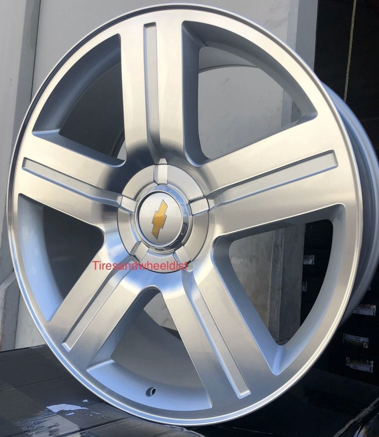 26'' Texas Edition Silver Machine LTZ Wheels Tires Silverado Tahoe Avalanche New