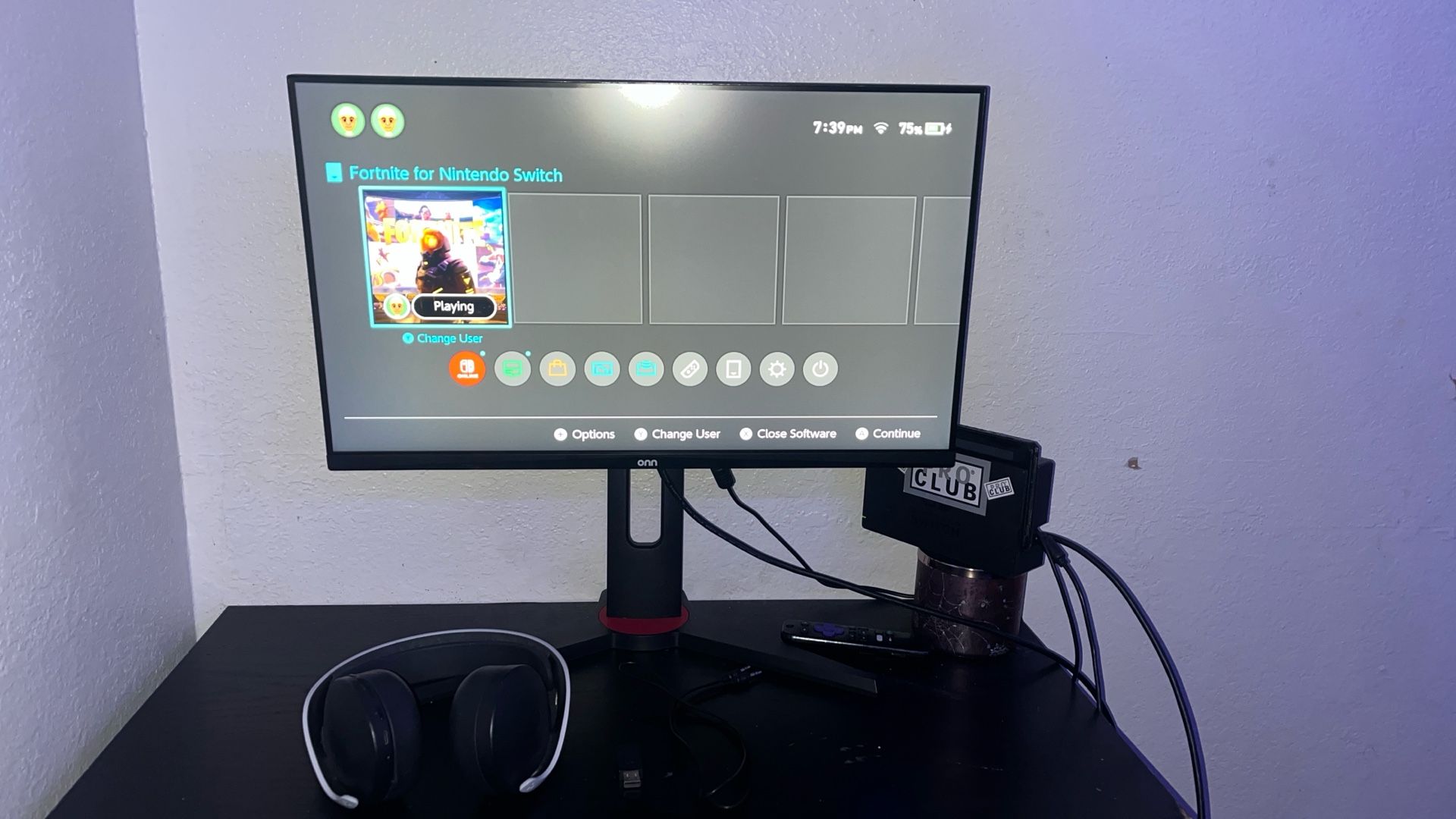 Monitor And Ps5 Headset With Adapter And Aux Cord 