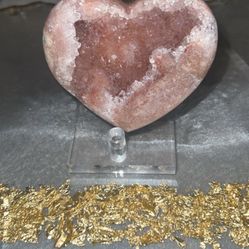 Pink Amethyst Heart 