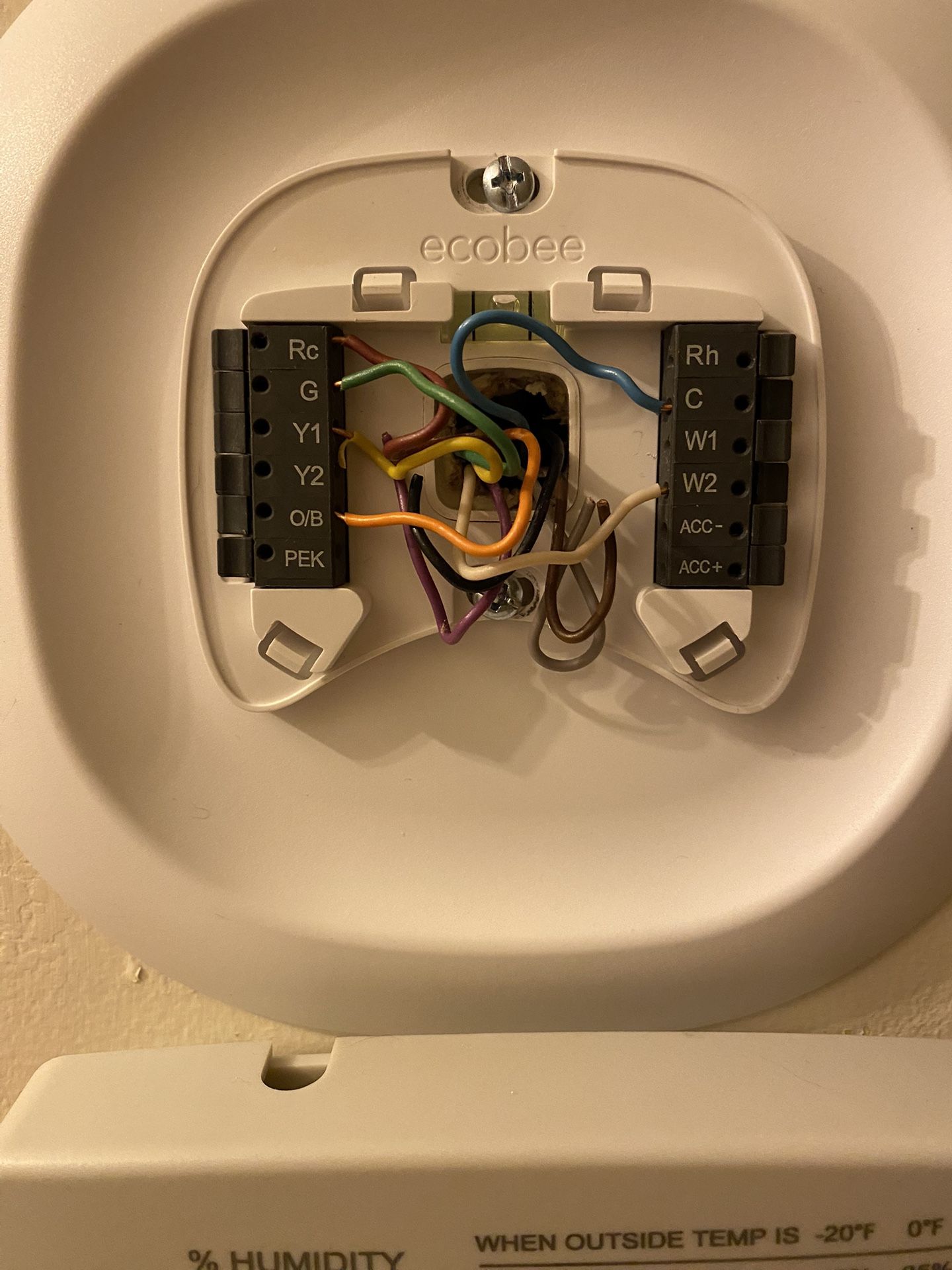 Honeywell Thermostat Wiring Ecobee Two Stage Furnace Ecobee