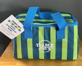 Trader Joe’s Mini Insulated Bag Blue Stripe