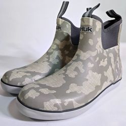 HUK Men's Rogue Wave Ankle Deck Boot Fishing Camo 11