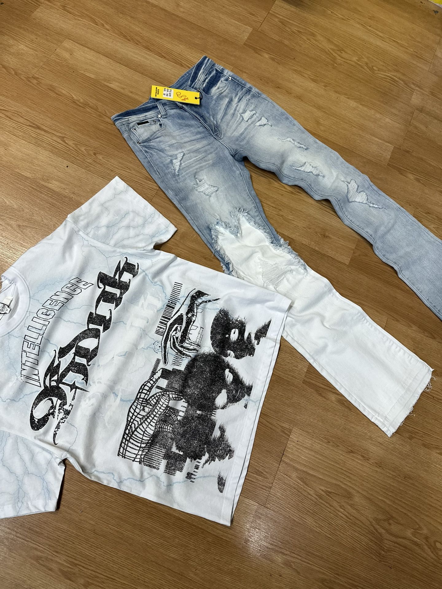 New Stacked Jeans New Shirt