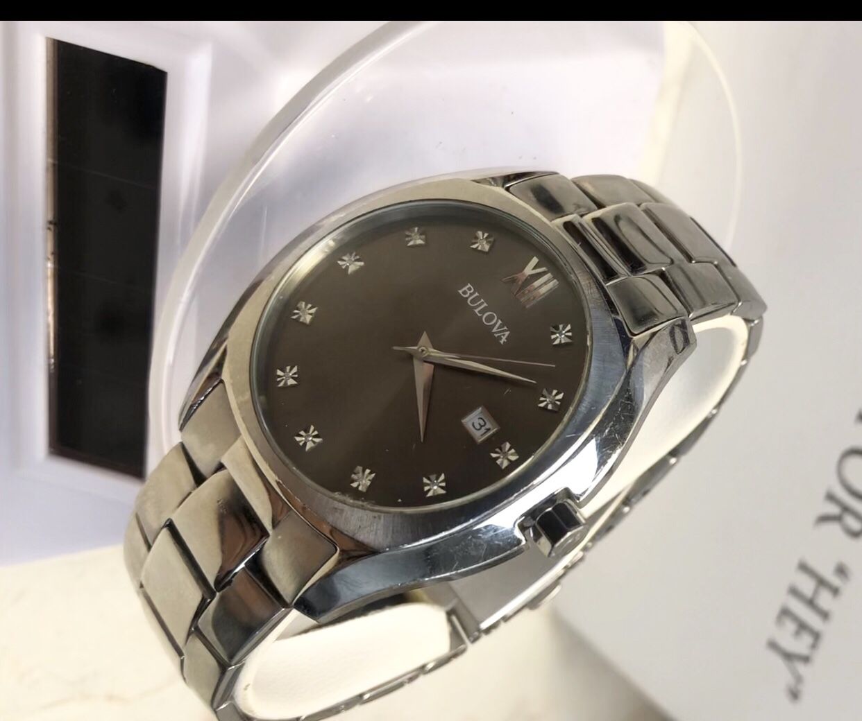 bulova watch 96D122 96D122 Diamond