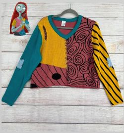 Disney the Nightmare Before Christmas Sally Sweater adult Size Small  spirit Halloween