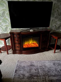 Fire place TV stand