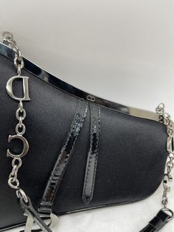 Dior Saddle Mini Satin Black