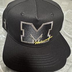 NEW Travis Scott CACTUS JACK Michigan Wolverines MITCHELL & Ness Hat Snapback