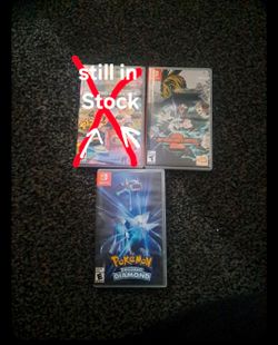 Nintendo switch games "Pokémon BD," " My Hero 1 justice," and " Mario kart 8 Deluxe"