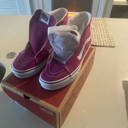 Vans-new suede pink High Tops