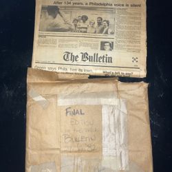 Final Edition of The Philadelphia Bulletin