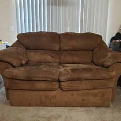 Brown Loveseat Couch 