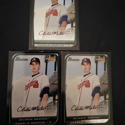 3 - 2008  Rookies Bowman  Charlie Morton