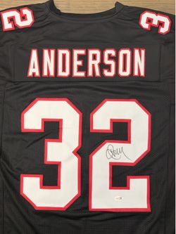 🏈 Jamal Anderson JSA Witnessed Autographed Atlanta Falcons Jersey 🏈