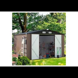 New In Box,8x10 Metal Storage Shed , No Floor( Check Size In Pictures 