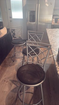 Three bar stools 30.00
