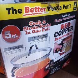 *Like New* Red Copper Pasta Pot