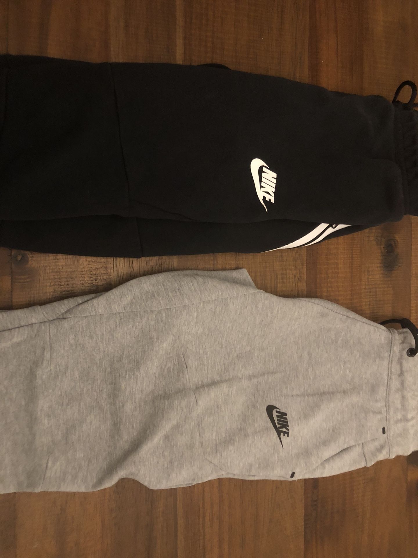 Two Nike Sportswear Tech Fleece Boys Jogger Pants - Size Medium