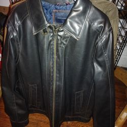 Tommy Hilfiger Leather Jacket (XL)