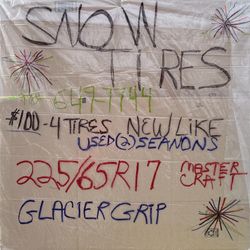 4 SNOW TIRES