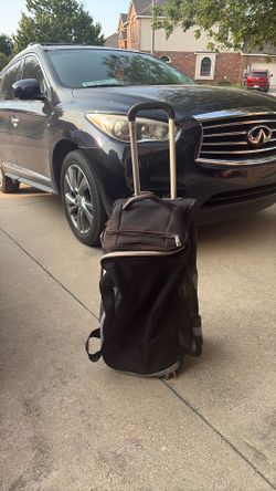 Black and Gray Swiss Gear Duffle bag with wheels
