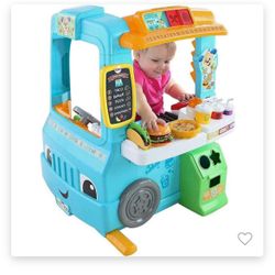 Fisher-Price Laugh & Learn Toddler Learning Toy Servin’ Up Fun Food Truck Electronic Playset With 24