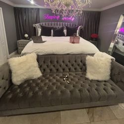 Grey Love Couch