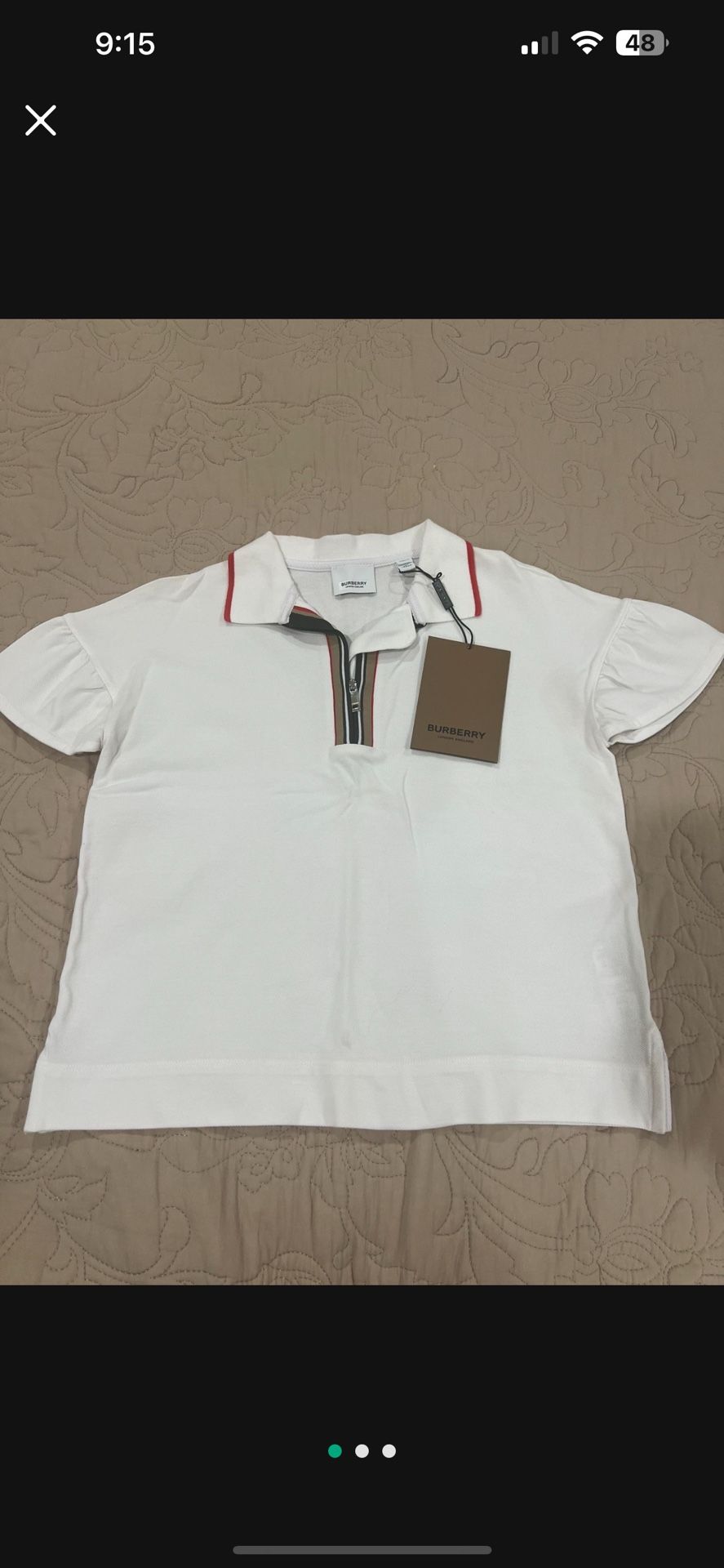 Girls Burberry Shirt (size 12) Kids